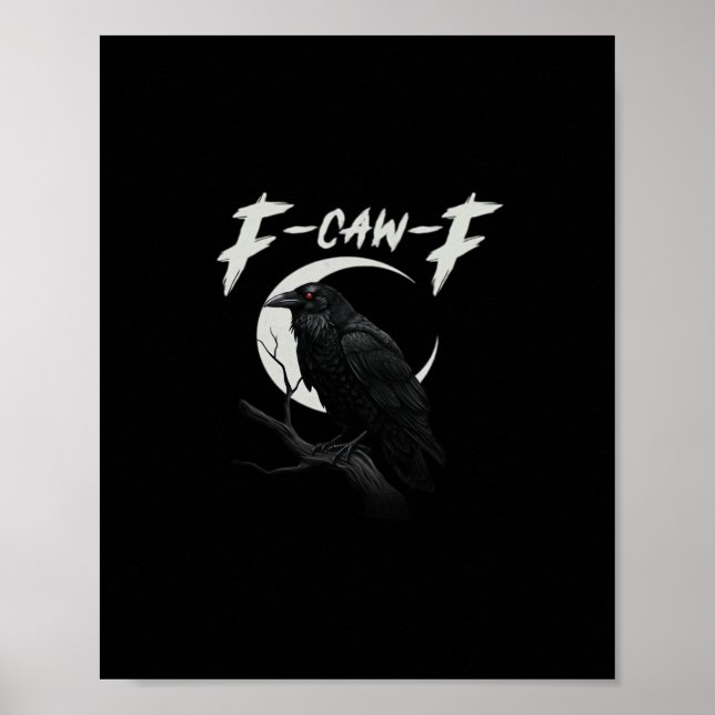Funny Crow Essential Creative Casual Poster (Vorne)