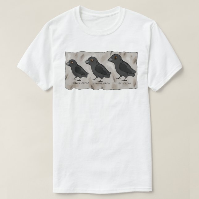 Funny Crow Graphic T - Shirt (Design vorne)
