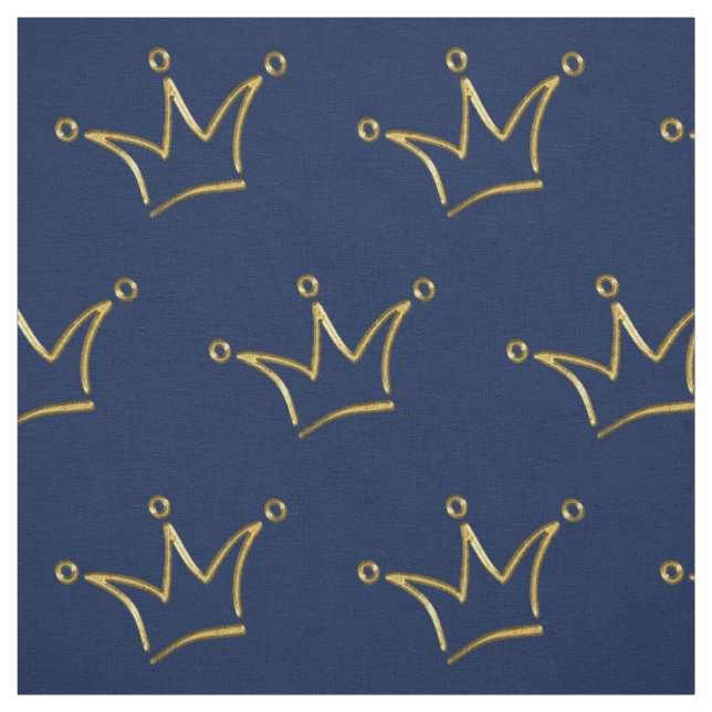 Funny Crown Gold + Ihr Backgr. & Text Stoff (Muster)
