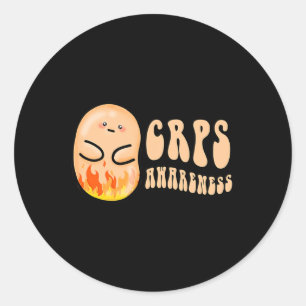 Funny Crps Awareness Bean für die Frau Runder Aufkleber