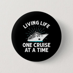 Funny Cruise Art Männer Frauen Familienurlaub Button