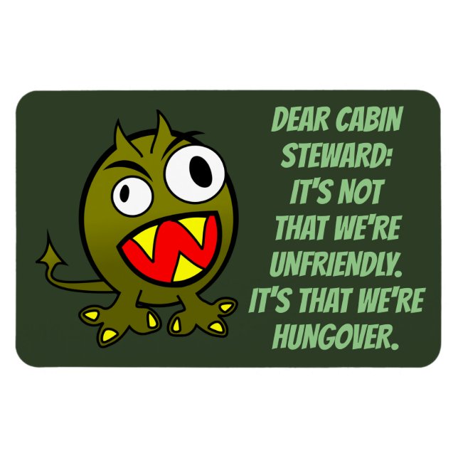 Funny Cruise Cabin Door Magnet (Horizontal)