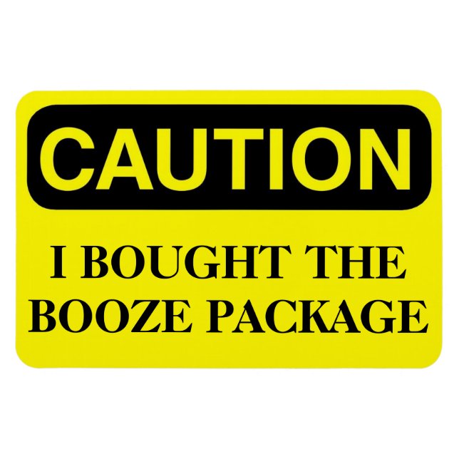 Funny Cruise Cabin Door Magnet - Booze Paket (Horizontal)