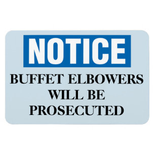 Funny Cruise Cabin Door Magnet - Buffet