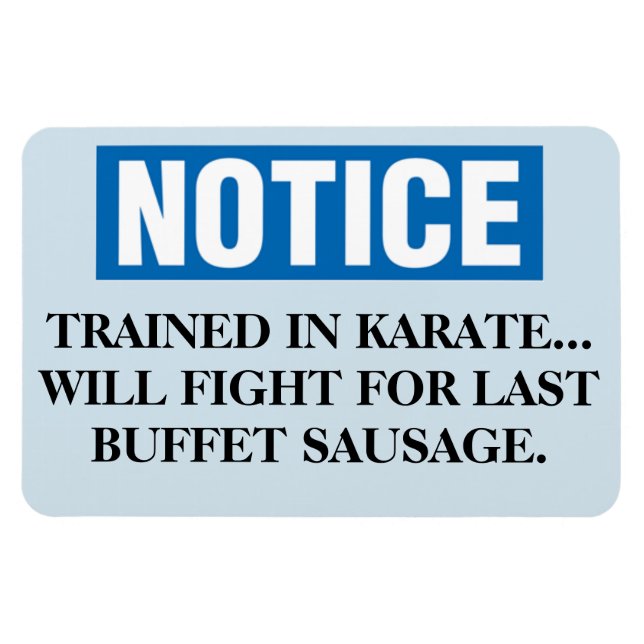 Funny Cruise Cabin Door Magnet - Letzte Wurst (Horizontal)