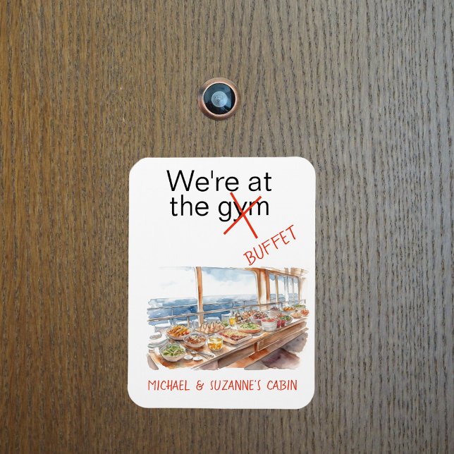 Funny Cruise Door Marker am Gym Buffet Magnet (Von Creator hochgeladen)