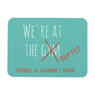 Funny Cruise Door Marker am Gym Buffet Magnet