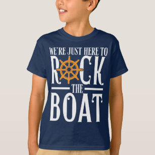 Funny Cruise Matching Group Hier zum Rock The Boat T-Shirt