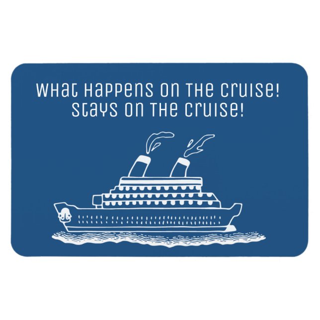 Funny Cruise Ship Cabin Stateroom Door Marker Magnet (Horizontal)