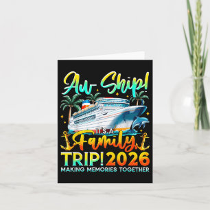 Funny Cruise Ship Family Trip Urlaub 2026 Reunio Karte