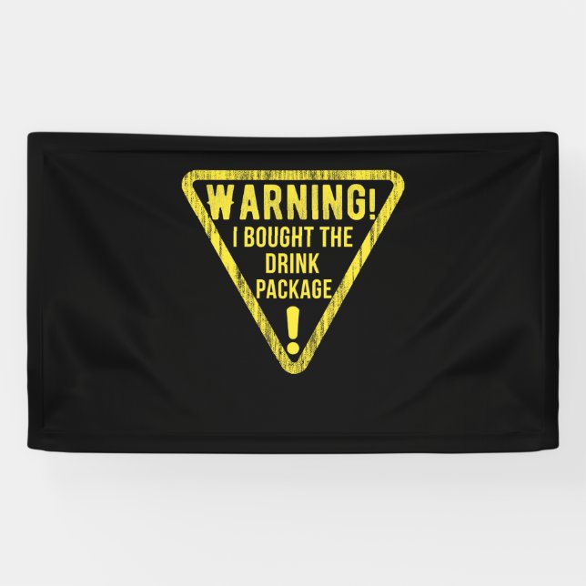 Funny Cruise Ship for Caribbean Vacation Party Banner (Horizontal)