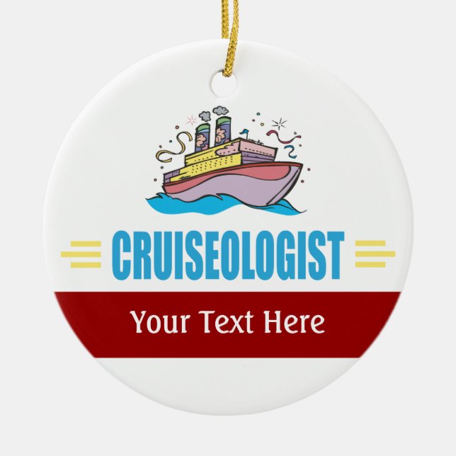 Funny Cruise Ship Keramik Ornament (Vorne)