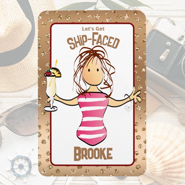 Funny Cruise Ship Türe für ihr Trinken Magnet (Von Creator hochgeladen)