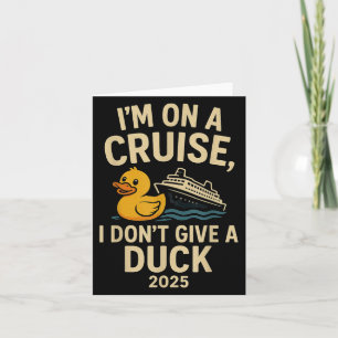 Funny Cruise Shirt 2025 - Ich gebe keinen Duck Rub Karte