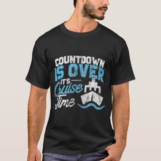Funny Cruise T Shirt Countdown über Kreuzfahrtzeit