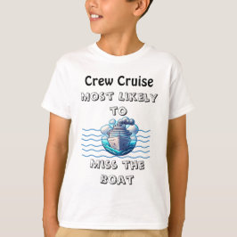 Funny Cruise Teal Miss the Boat Personlize T-Shirt