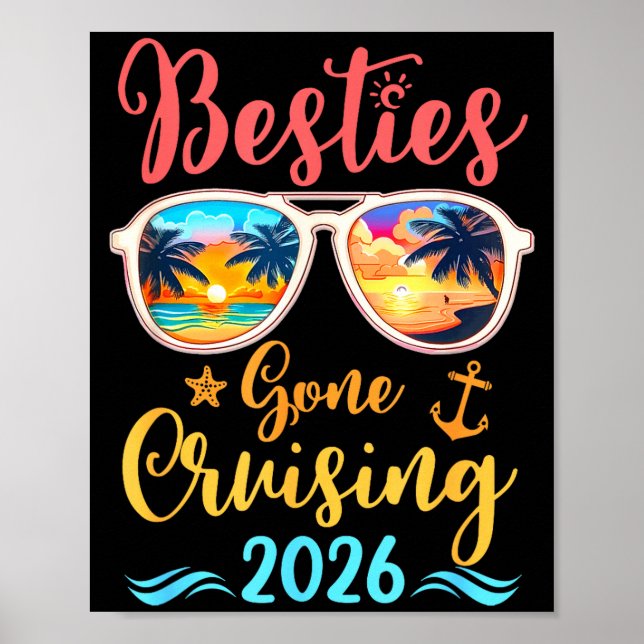 Funny Cruising Friends Squad 2026 Ies Gone Cruisin Poster (Vorne)