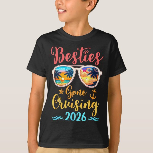 Funny Cruising Friends Squad 2026 Ies Gone Cruisin T-Shirt (Vorderseite)