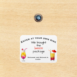 Funny Cruse Door Personalisiert Booze Packhütte Magnet