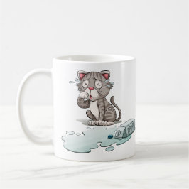 Funny Cry Cat benutzerdefinierte Tasse