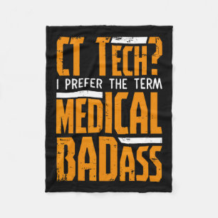 Funny Ct Tech Radiology Ct Cat Scan - Medical Bad Fleecedecke