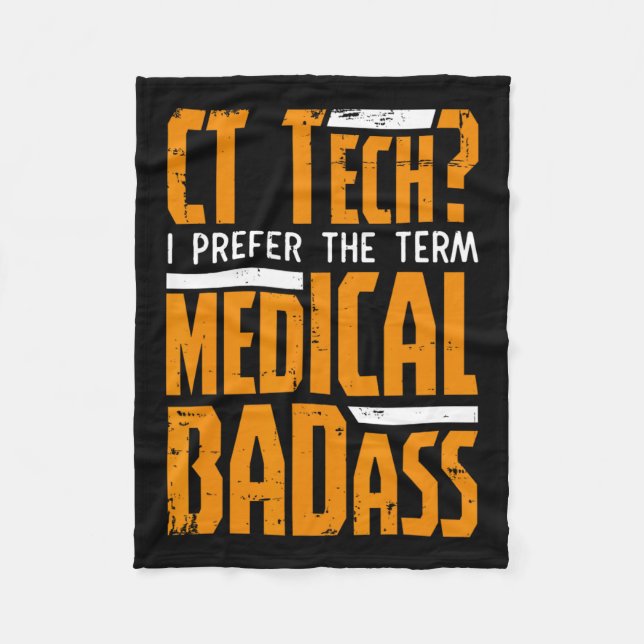 Funny Ct Tech Radiology Ct Cat Scan - Medical Bad Fleecedecke (Vorderseite)