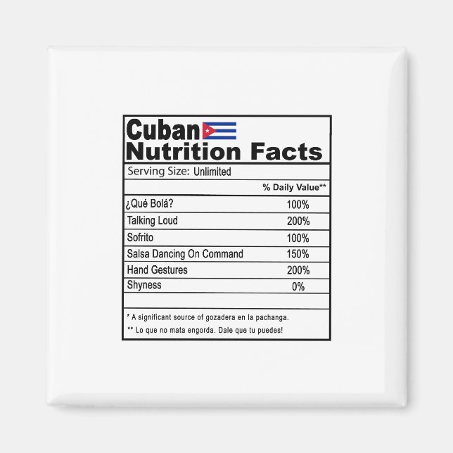 Funny Cuban Magnet (Vorne)