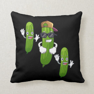 Funny Cucumber Pickle Dancing Food Kissen