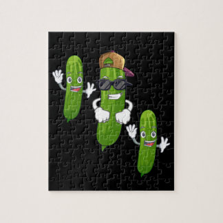 Funny Cucumber Pickle Dancing Food Puzzle