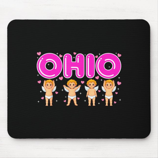 Funny Cud Ohio Midwestern Party O-h-i-o In Valenti Mousepad (Vorne)