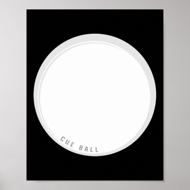 Funny Cue Ll Billiards Main Ll Poster (Vorne)