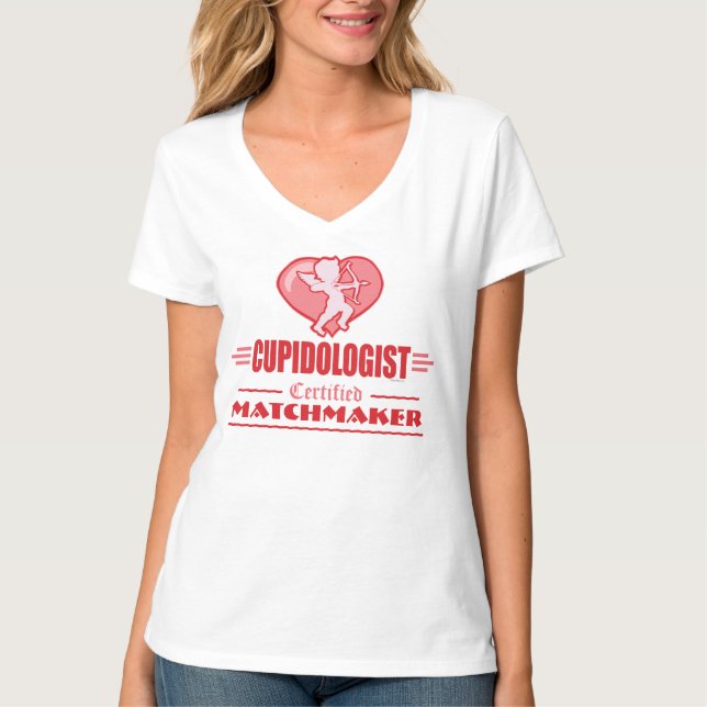 Funny Cupid Liebe T-Shirt (Vorderseite)