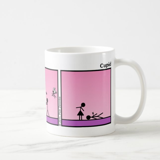 Funny Cupid Stickman Tasse - 031 (Rechts)