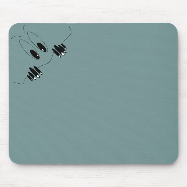Funny Curiosity Eyes - Cartoon Zeichnend Glücklich Mousepad (Vorne)