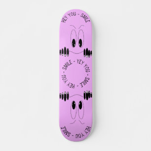 Funny Curiosity Eyes - Lächeln - Hinzufügen von  Skateboard