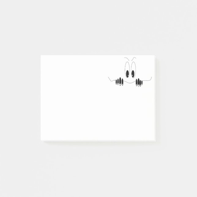Funny Curiosity Eyes Post-it Klebezettel (Vorderseite)