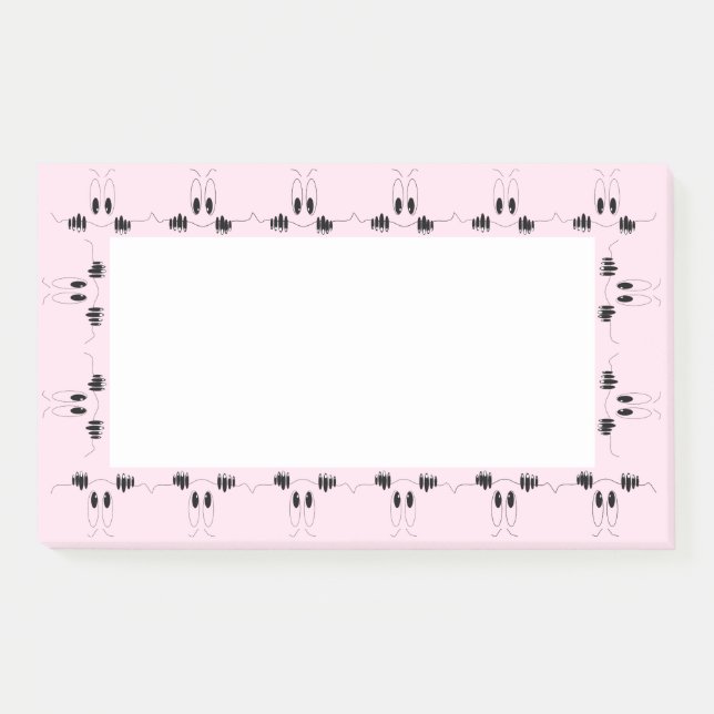 Funny Curiosity Eyes Post-it Klebezettel (Vorderseite)