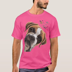 Funny Curious Boxer Dog T-Shirt