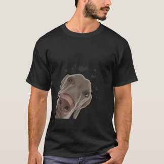 Funny Curious Dog Weimaraner T-Shirt