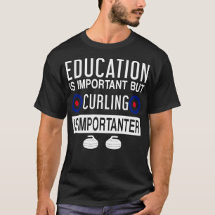 Funny Curling Design Geschenk T-Shirt