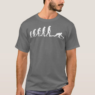 Funny Curling Fan Evolution Winterspiele Eismeer T-Shirt