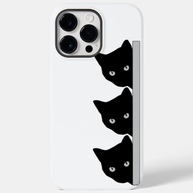 Funny Curry Cats Silhouette Case-Mate iPhone Hülle (Rückseite)