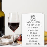 Funny Custom Age Ältere Erwachsene Geburtstag Karte<br><div class="desc">Diese lustige Geburtstagskarte ist ideal für ältere Erwachsene, die nicht sensibel sind und den Spaß in dieser niedlichen Karte sehen. Anpassen Sie das Alter und den anderen Text einfach, indem Sie auf "Diese Vorlage personalisieren" klicken. Im Inneren der Karte befindet sich eine Weinflasche und ein Rotwein-Glas, das den Spaß dieser...</div>