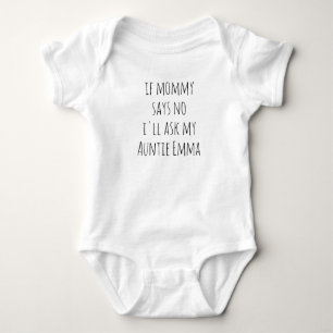 Funny Custom Baby Dusche Tante Niece Strampler