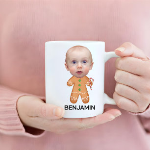 Funny Custom Baby Face Foto Lebkuchen Weihnachten Kaffeetasse