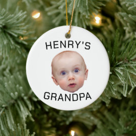 Funny Custom Baby Face Keramik Ornament
