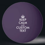 Funny custom Behalt Calm lila Tischtennis Spiel Tischtennisball<br><div class="desc">Funny custom Behalt Calm lila Tischtennis Spiel Ping Pong Ball. Spaß Gastgeschenk Geschenkidee für Freunde und Familie. Erstelle sie für Spieler, Sporttrainer, Mitarbeiter etc. Fun Requisiten für Männer, Frauen und Kinder. Erstellen Sie Ihre eigene humorvolle Parodie für Geburtstagsparty, Hochzeit, Feiern, Events, Ansammlung, Wiedersehen, Spiele etc. Erhältlich in verschiedenen dunklen und...</div>