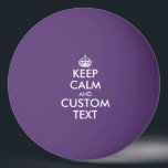 Funny custom Behalt Calm lila Tischtennis Spiel Tischtennisball<br><div class="desc">Funny custom Behalt Calm lila Tischtennis Spiel Ping Pong Ball. Spaß Gastgeschenk Geschenkidee für Freunde und Familie. Erstelle sie für Spieler, Sporttrainer, Mitarbeiter etc. Fun Requisiten für Männer, Frauen und Kinder. Erstellen Sie Ihre eigene humorvolle Parodie für Geburtstagsparty, Hochzeit, Feiern, Events, Ansammlung, Wiedersehen, Spiele etc. Erhältlich in verschiedenen dunklen und...</div>