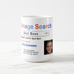 Funny Custom Best Boss Search Geschenkidee Tasse