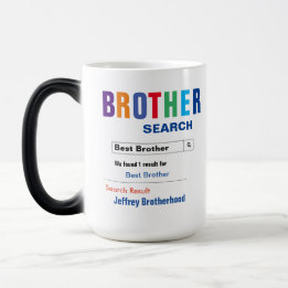 Funny Custom Best Brother Geschenk Verwandlungstasse